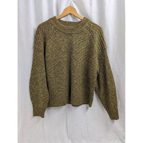 Universal Thread Sweaters - Universal Thread women's XL two tone green knitted sweater, crew neck winter F12